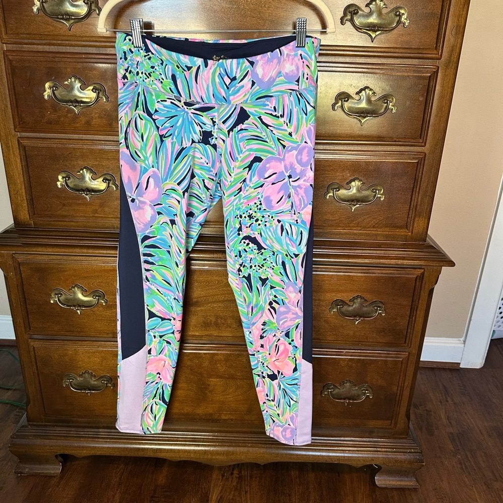 Colorful Tropical Print Leggings